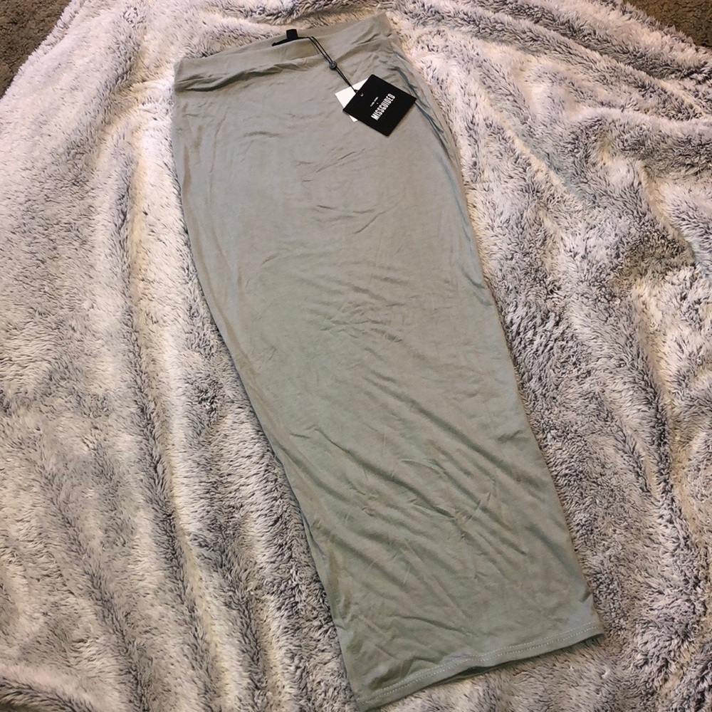 Carli Bybel X MISSGUIDED fitted midi skirt size 2